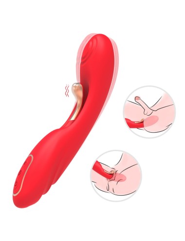 ARMONY - VIBRATOR MIT OSZILLIERENDER ZUNGE ROT