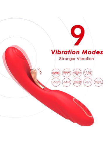 ARMONY - VIBRATOR MIT OSZILLIERENDER ZUNGE ROT
