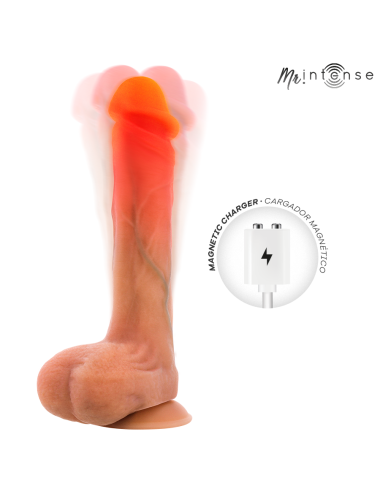 MR INTENSE - BRADLEY SILIKON-VIBRATIONSDILDO MIT WÄRMEEFFEKT UND FERNBEDIENUNG 21 CM -Ø- 4