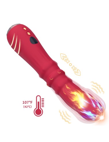 ARMONY - THERMO-EINSTELLBARER PUNKT-A-STIMULATOR-VIBRATOR-DILDO ROT