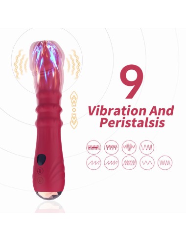 ARMONY - THERMO-EINSTELLBARER PUNKT-A-STIMULATOR-VIBRATOR-DILDO ROT
