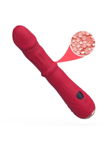 ARMONY - THERMO-EINSTELLBARER PUNKT-A-STIMULATOR-VIBRATOR-DILDO ROT