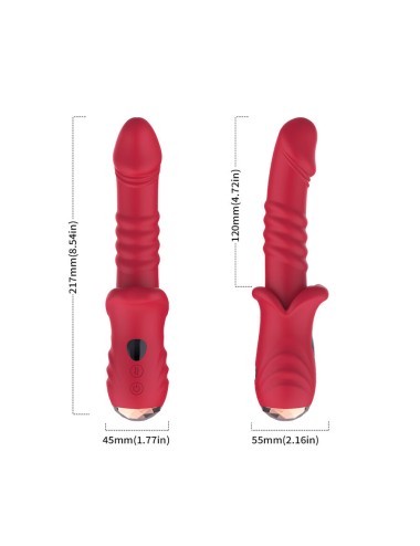 ARMONY - POINT A STIMULIERENDER VIBRATORDILDO ROT