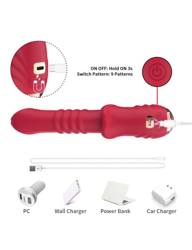 ARMONY - POINT A STIMULIERENDER VIBRATORDILDO ROT