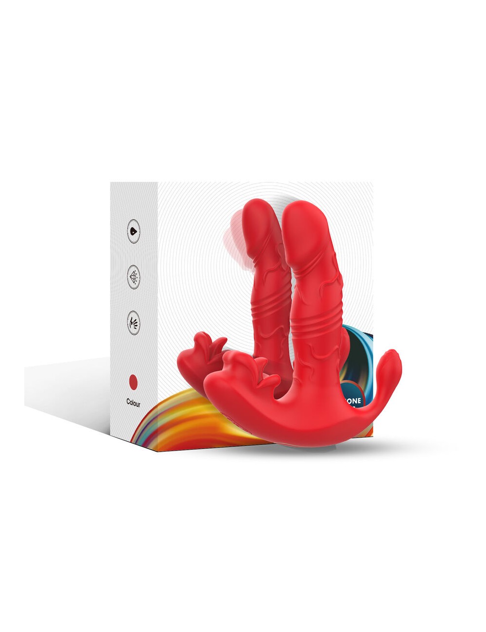 ARMONY - ANALVIBRATOR PANTY C UND G-SPOT STIMULATOR FERNBEDIENUNG ROT
