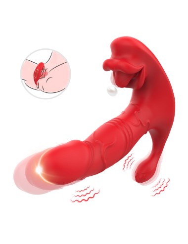 ARMONY - ANALVIBRATOR PANTY C UND G-SPOT STIMULATOR FERNBEDIENUNG ROT