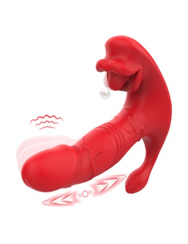 ARMONY - ANALVIBRATOR PANTY C UND G-SPOT STIMULATOR FERNBEDIENUNG ROT