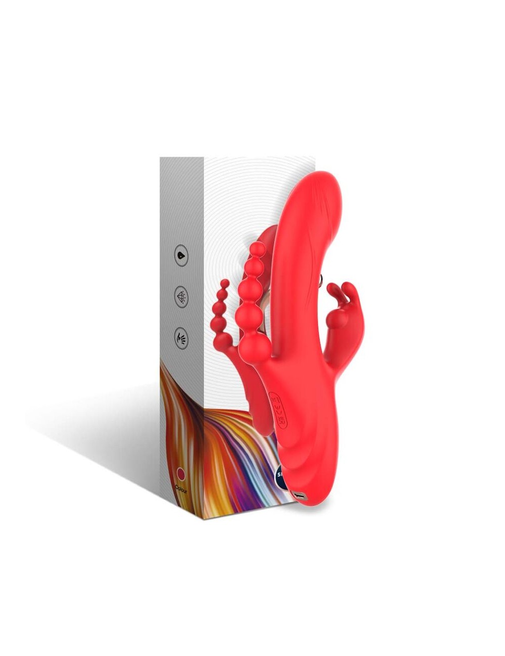 ARMONY - G-PUNKT- UND KLITORIS-STIMULATOR-VIBRATOR ROT