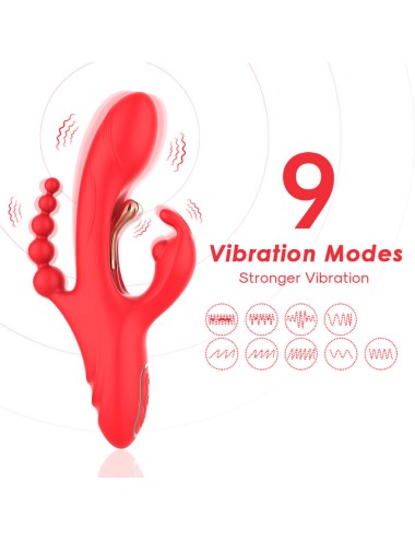 ARMONY - G-PUNKT- UND KLITORIS-STIMULATOR-VIBRATOR ROT
