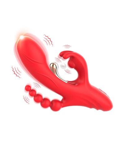 ARMONY - G-PUNKT- UND KLITORIS-STIMULATOR-VIBRATOR ROT