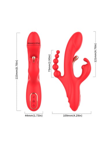 ARMONY - G-PUNKT- UND KLITORIS-STIMULATOR-VIBRATOR ROT