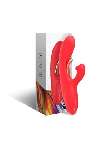 ARMONY - G-PUNKT- UND KLITORIS-STIMULATOR-VIBRATOR MIT OSZILLIERENDER ZUNGE ROT