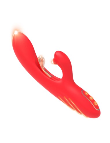 ARMONY - G-PUNKT- UND KLITORIS-STIMULATOR-VIBRATOR MIT OSZILLIERENDER ZUNGE ROT