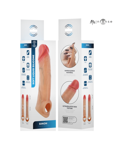 MR INTENSE - SIMON L SILIKON-PENISÜBERZUG 16 CM -Ø- 4,5 CM
