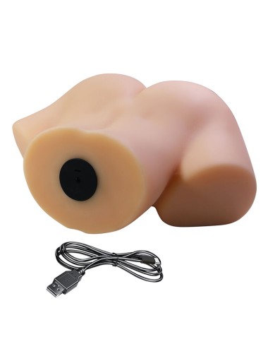 CRAZY BULL - VIVIAN DOPPELTER VAGINAL- UND ANALVIBRATIONSMASTURBATOR FLESH