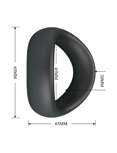 CRAZY BULL - VALEN ERGONOMISCHER SILIKON-PENISRING SCHWARZ