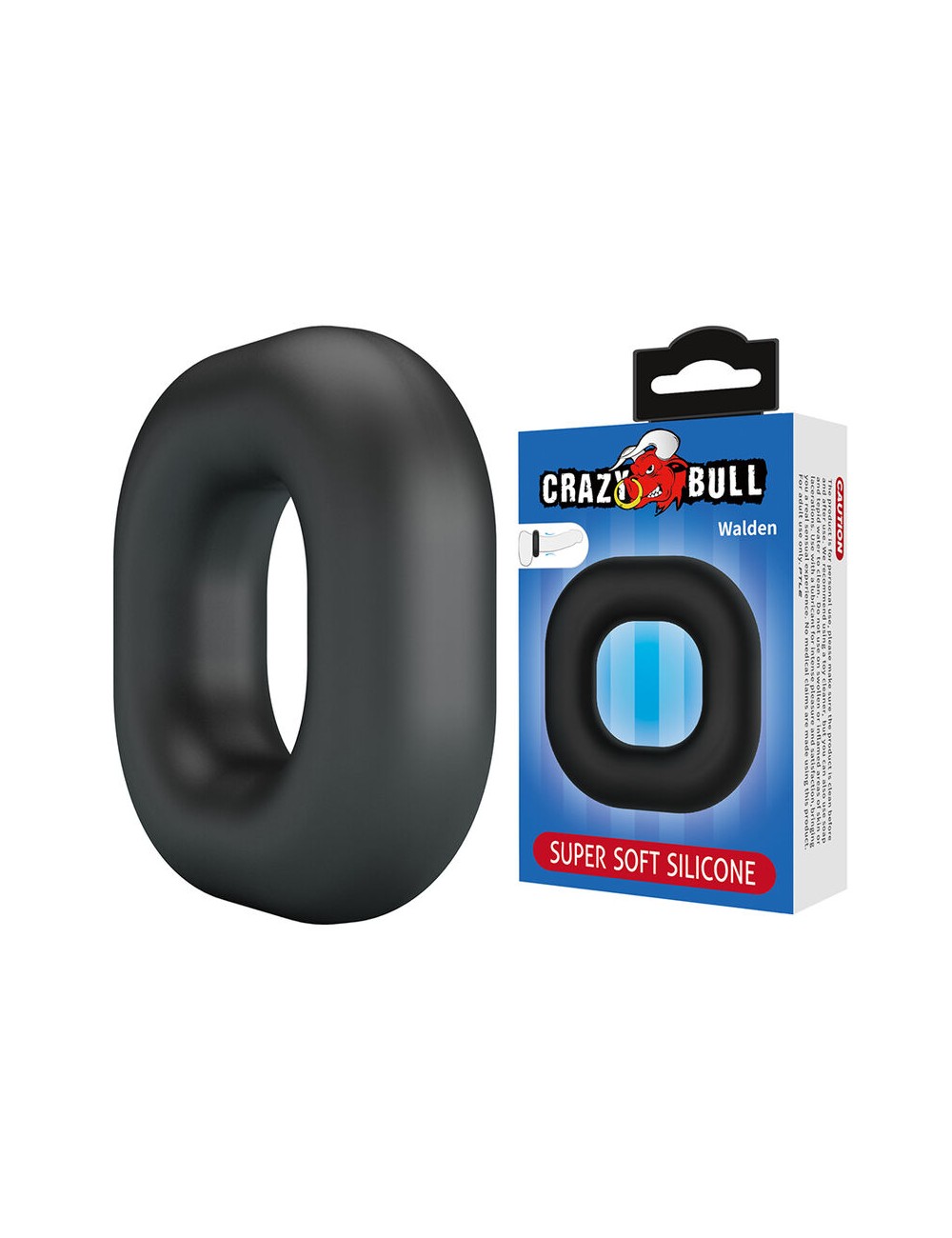 CRAZY BULL - WALDEN SUPERSOFT SILIKON-PENNISRING SCHWARZ