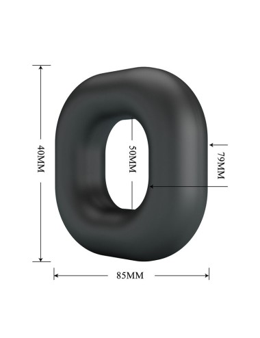 CRAZY BULL - WALDEN SUPERSOFT SILIKON-PENNISRING SCHWARZ