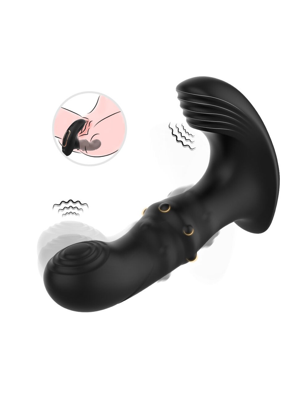 ARMONY - ANAL-PROSTATA-VIBRATOR MIT FERNBEDIENUNG SCHWARZ