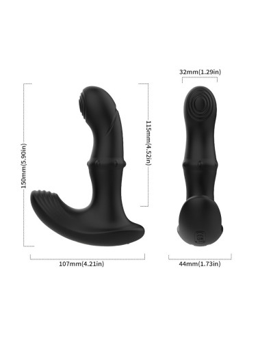 ARMONY - ANAL-PROSTATA-VIBRATOR MIT FERNBEDIENUNG SCHWARZ