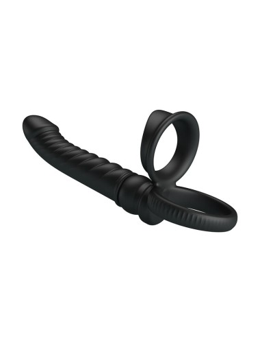 PRETTY LOVE - MERRITT ANALVIBRATOR MIT RING UND VIBRATIONSFUNKTION, SCHWARZ