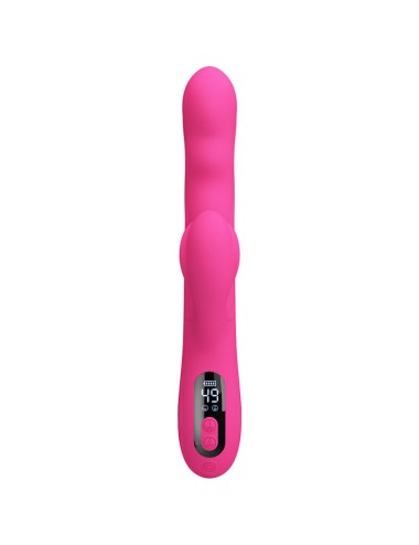 PRETTY LOVE - WINTERS MULTIFUNKTIONS-HASENVIBRATOR MIT LED-ANZEIGE, PINK