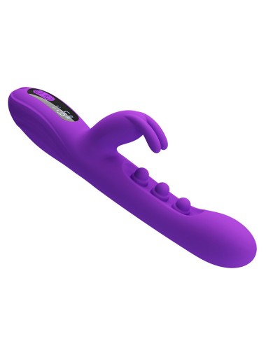 PRETTY LOVE - SABIEN RABBIT VIBRATOR MIT KLOPFSTIMULATION UND LILA LED