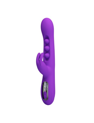 PRETTY LOVE - SABIEN RABBIT VIBRATOR MIT KLOPFSTIMULATION UND LILA LED