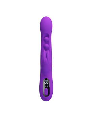 PRETTY LOVE - SABIEN RABBIT VIBRATOR MIT KLOPFSTIMULATION UND LILA LED