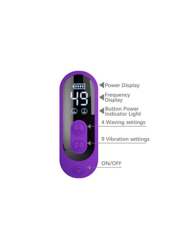 PRETTY LOVE - SABIEN RABBIT VIBRATOR MIT KLOPFSTIMULATION UND LILA LED