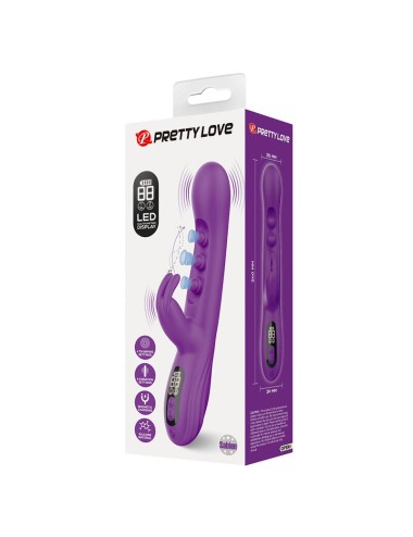 PRETTY LOVE - SABIEN RABBIT VIBRATOR MIT KLOPFSTIMULATION UND LILA LED