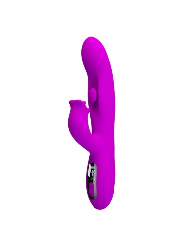 PRETTY LOVE - YALANDA HASE OSZILLIERENDER VIBRATOR MIT LED-ANZEIGE, LILA
