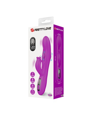 PRETTY LOVE - YALANDA HASE OSZILLIERENDER VIBRATOR MIT LED-ANZEIGE, LILA