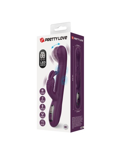 PRETTY LOVE - DEE MULTIFUNKTIONS-HASENVIBRATOR MIT OSZILLIERENDER UND PERKUSSIVER FUNKTION, LILA