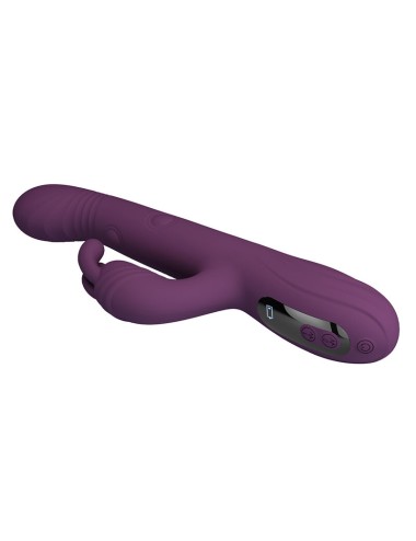 PRETTY LOVE - DEE MULTIFUNKTIONS-HASENVIBRATOR MIT OSZILLIERENDER UND PERKUSSIVER FUNKTION, LILA