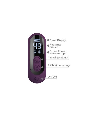 PRETTY LOVE - DEE MULTIFUNKTIONS-HASENVIBRATOR MIT OSZILLIERENDER UND PERKUSSIVER FUNKTION, LILA