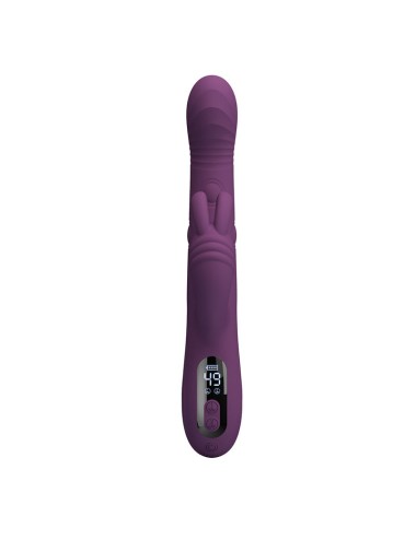 PRETTY LOVE - DEE MULTIFUNKTIONS-HASENVIBRATOR MIT OSZILLIERENDER UND PERKUSSIVER FUNKTION, LILA