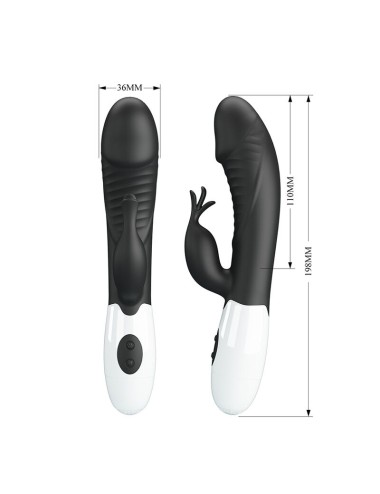 PRETTY LOVE - RASMUSSEN 30-FUNKTIONEN-HASE-VIBRATOR SCHWARZ