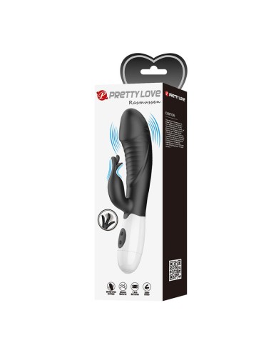 PRETTY LOVE - RASMUSSEN 30-FUNKTIONEN-HASE-VIBRATOR SCHWARZ