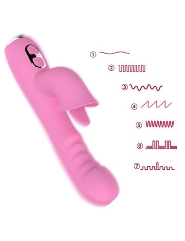 NALONE - T-MAY MAGIC STICK RABBIT VIBRATOR - ROSA