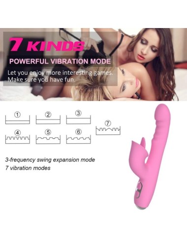 NALONE - T-MAY MAGIC STICK RABBIT VIBRATOR - ROSA