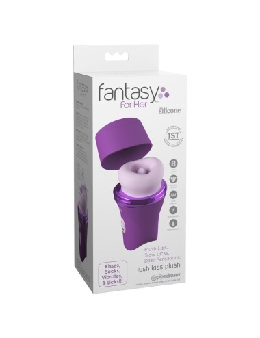 FANTASY FOR HER - LUSH KISS PLÜSCH-LILA SAUGT UND LECKT KLITORALSTIMULATOR