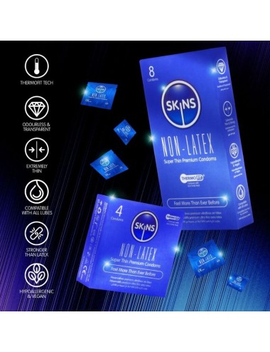 SKINS - LATEXFREIE KONDOME 4ER-PACKUNG