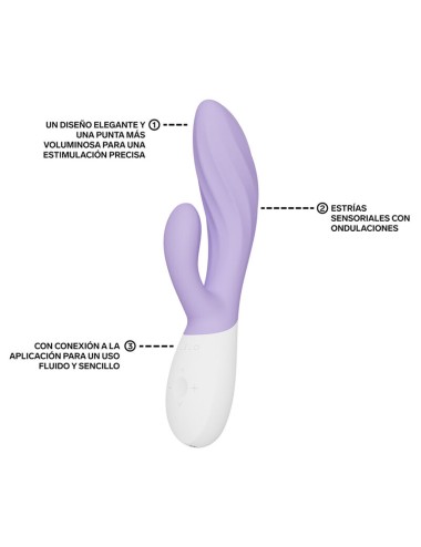 LELO - INA TWIST DOPPELVIBRATOR HASE FÜR G-PUNKT UND KLITORIS LAVENDEL