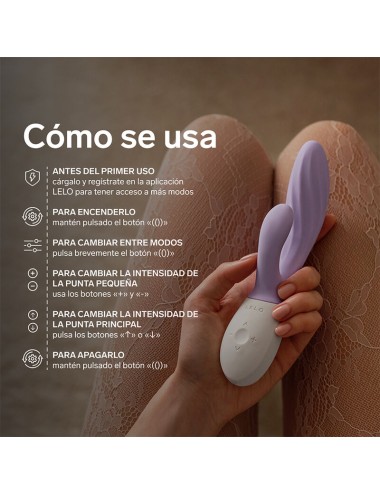 LELO - INA TWIST DOPPELVIBRATOR HASE FÜR G-PUNKT UND KLITORIS LAVENDEL