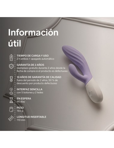 LELO - INA TWIST DOPPELVIBRATOR HASE FÜR G-PUNKT UND KLITORIS LAVENDEL