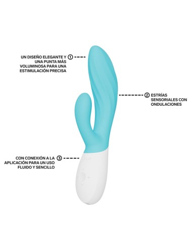LELO - INA TWIST DOPPELVIBRATOR HASE FÜR G-PUNKT UND KLITORIS BLAU