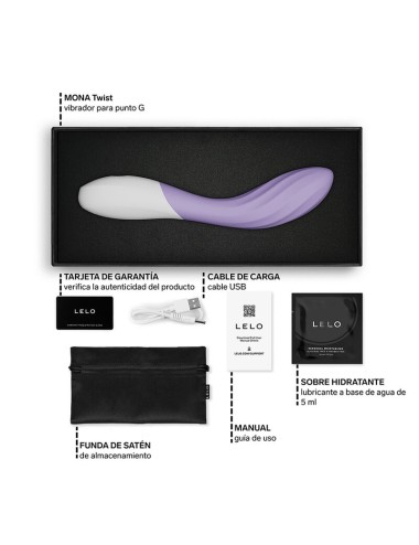 LELO - MONA TWIST WIEDERAUFLADBARER, APP-GESTEUERTER G-PUNKT-VIBRATOR LAVENDEL