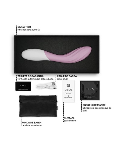 LELO - MONA TWIST WIEDERAUFLADBARER, APP-GESTEUERTER G-PUNKT-VIBRATOR LAVENDEL