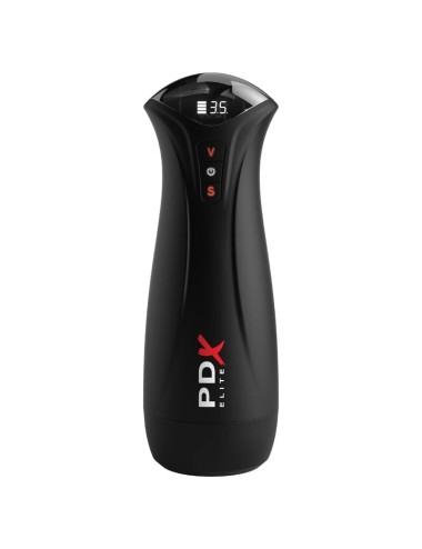 PDX ELITE - FAP-GASM TRANSPARENTER MÄNNLICHER MASTURBATOR MIT INTERMITTIERENDER SAUGUNG